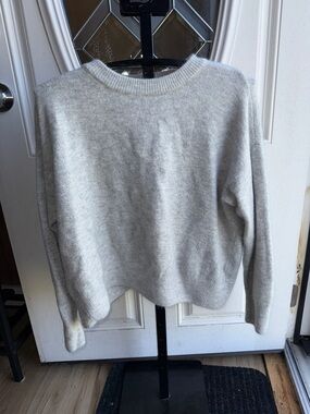 1. State Women's Crewneck Sweater in Light Gray